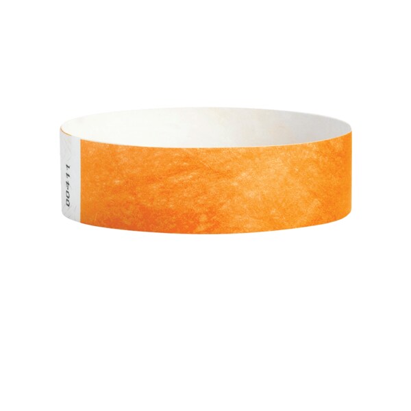 Wristband - Tyvek - Adult Blank 3/4" x 10" Orange